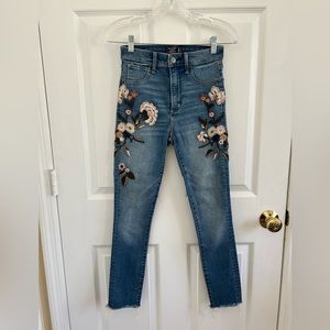 Abercrombie Women’s embroidered jeans